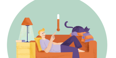 homme dans le salon